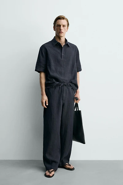 PANTALON RELAXED FIT 100% LIN