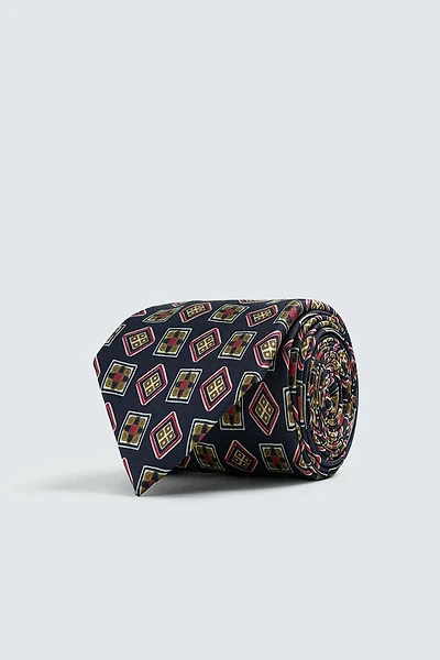 100% SILK JACQUARD TIE