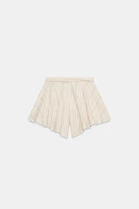 STRIPED PLEATED SHORTS ZW COLLECTION