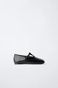 PATENT BUCKLE BALLET FLATS