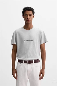 SLIM FIT TEXT T-SHIRT