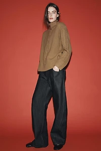 100% WOOL TEXTURED JUMPER