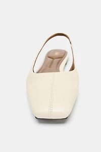 LEATHER SLINGBACK BALLERINA
