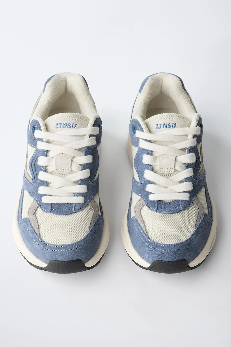 PIECED ATHLETIC SNEAKERS