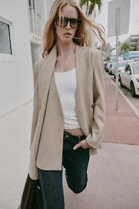 VESTE COL FOULARD