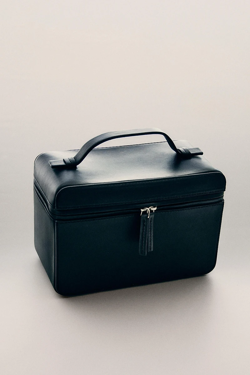 NAPA LEATHER BRIEFCASE MAKEUP BAG