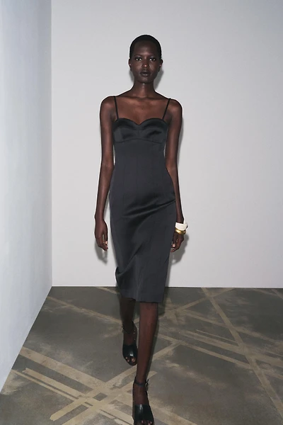 ZW COLLECTION MULTI-POSITION SATIN DRESS