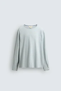 T-SHIRT JACQUARD RAYURES