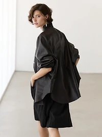 Technical fabric Bermuda shorts