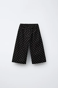 PANTALON JUPE-CULOTTE À POIS