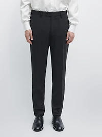 Cool wool blend suit trousers