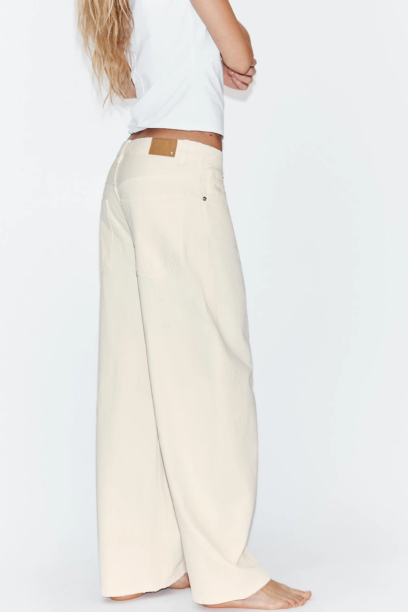 TRF MID-RISE BAGGY BALLOON JEANS