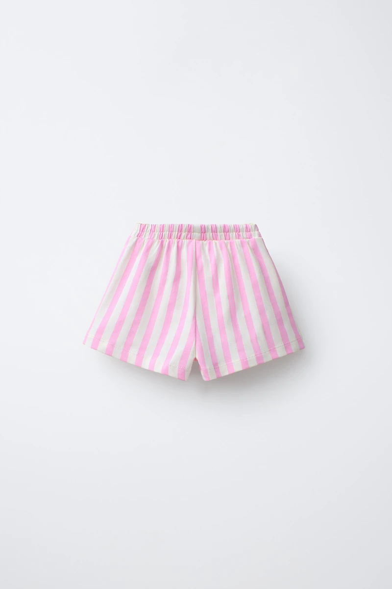 STRIPED BAND SHORTS