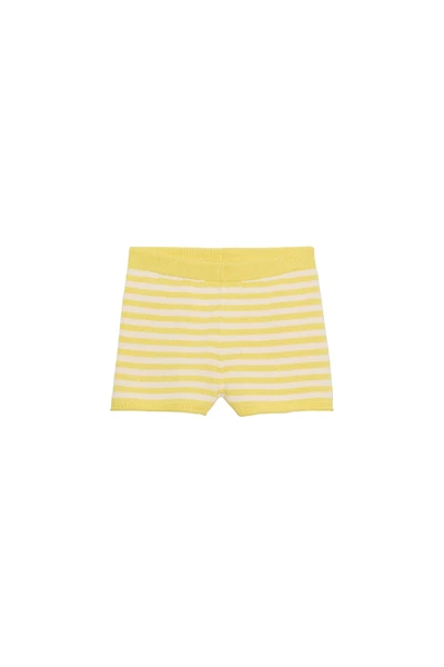 SHORT EN MAILLE À RAYURES