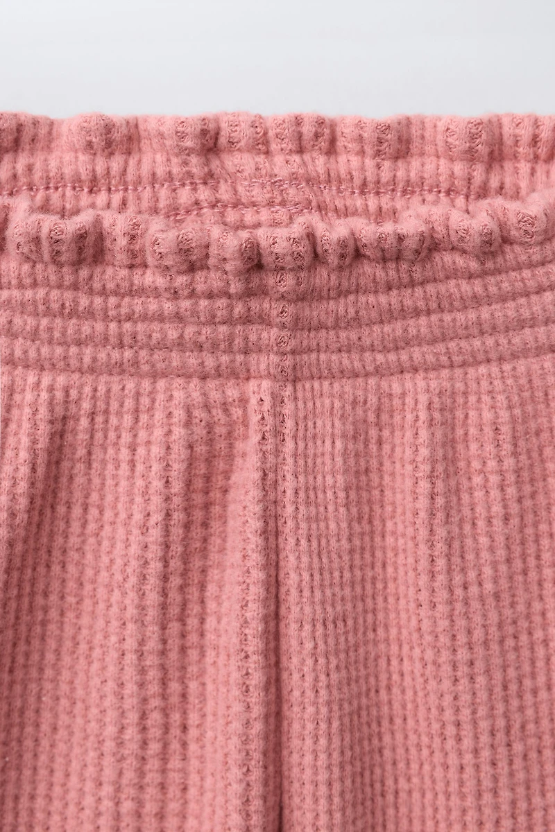 RUFFLED WAFFLE CULOTTES