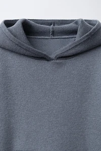 HOODED KNIT SWEATER