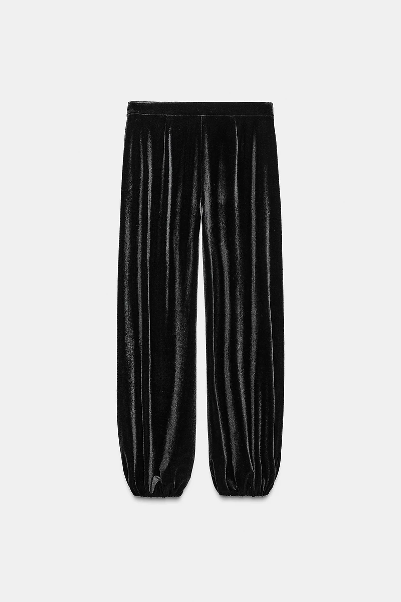 PANTALON BOUFFANT EN VELOURS