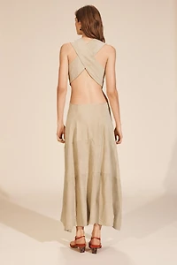 LIMITED EDITION SUEDE CUT-OUT DRESS