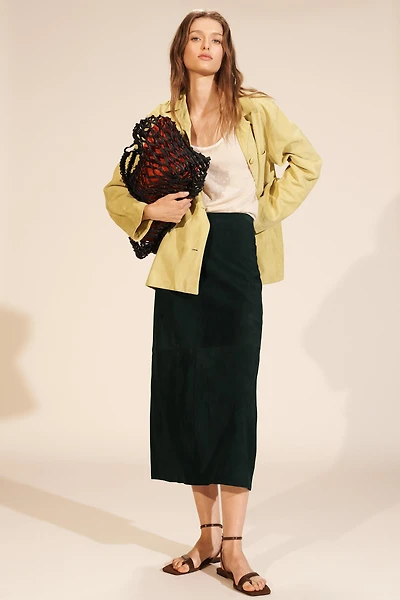 LIMITED EDITION MINIMAL SUEDE SKIRT
