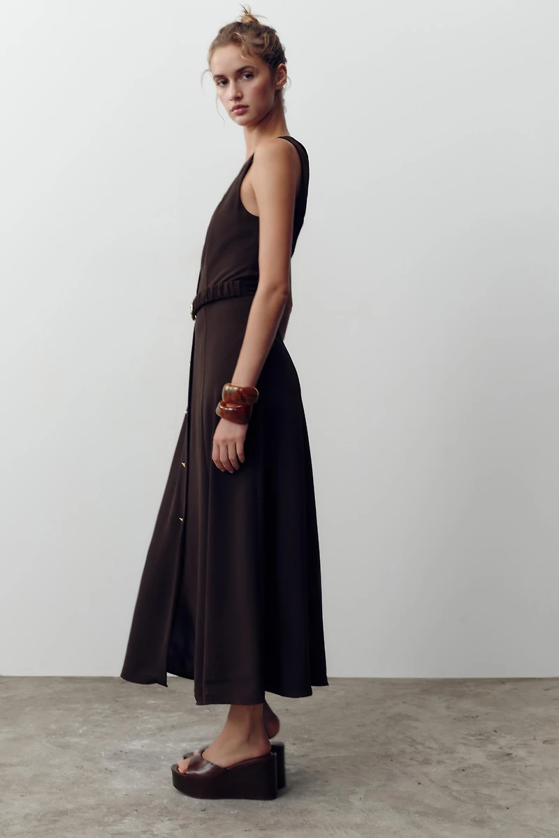 ROBE MIDI CEINTURE