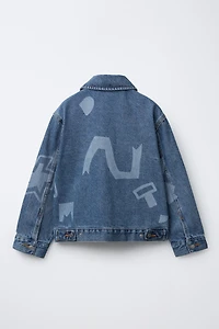 PRINTED DENIM JACKET
