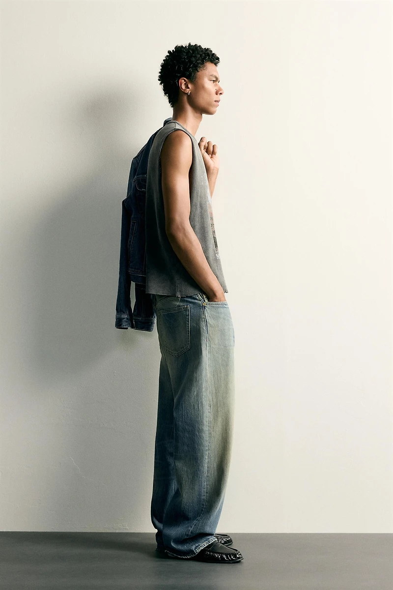 WASHED PRINTED KNIT TANK TOP