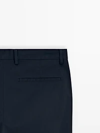 Pantalon slim en coton