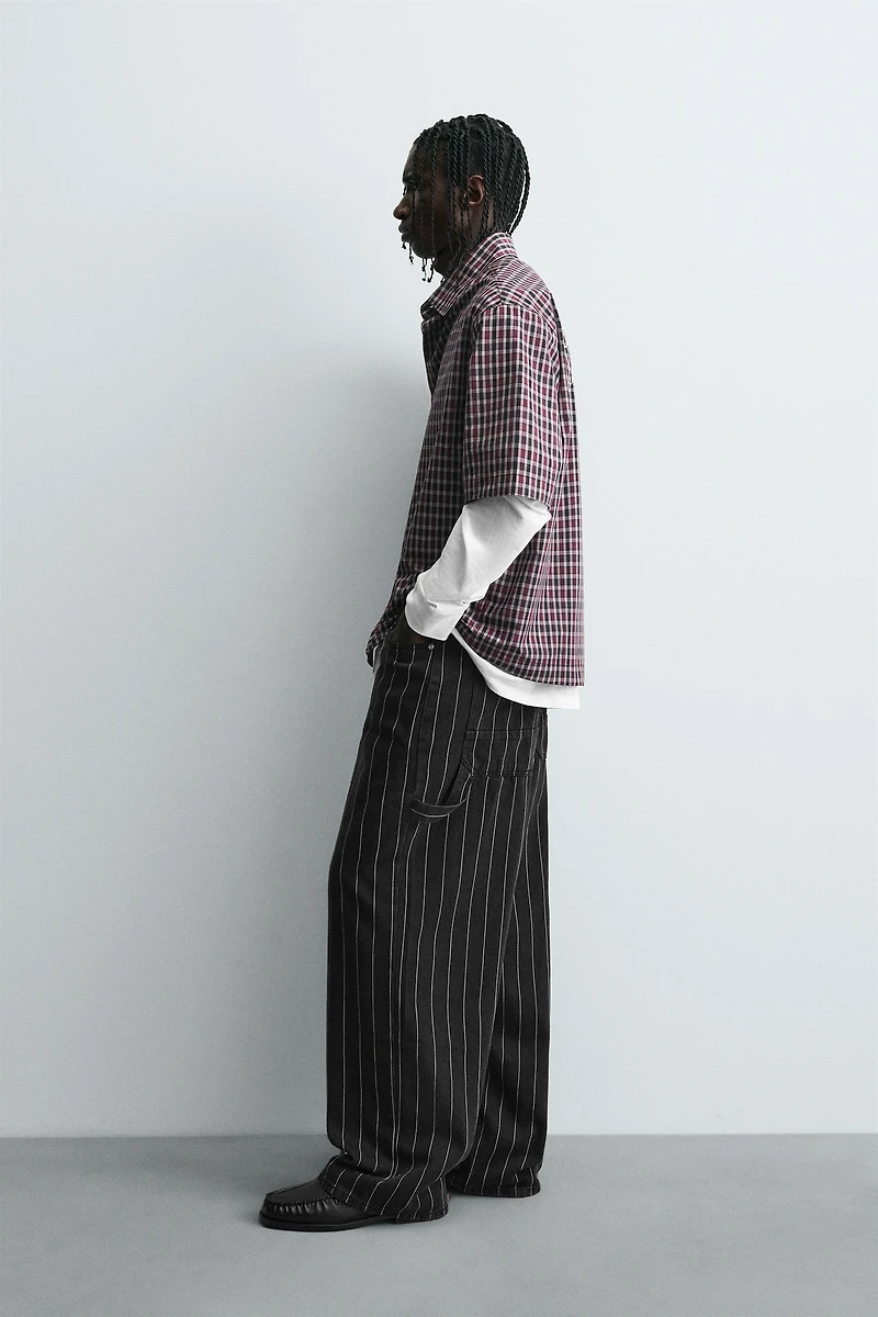 EMBROIDERED PLAID SHIRT