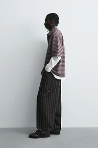 EMBROIDERED PLAID SHIRT