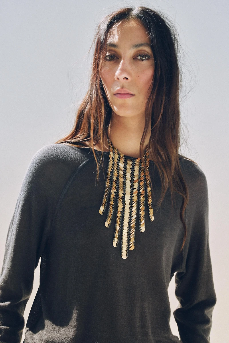 LONG SLEEVE T-SHIRT WITH WOOL