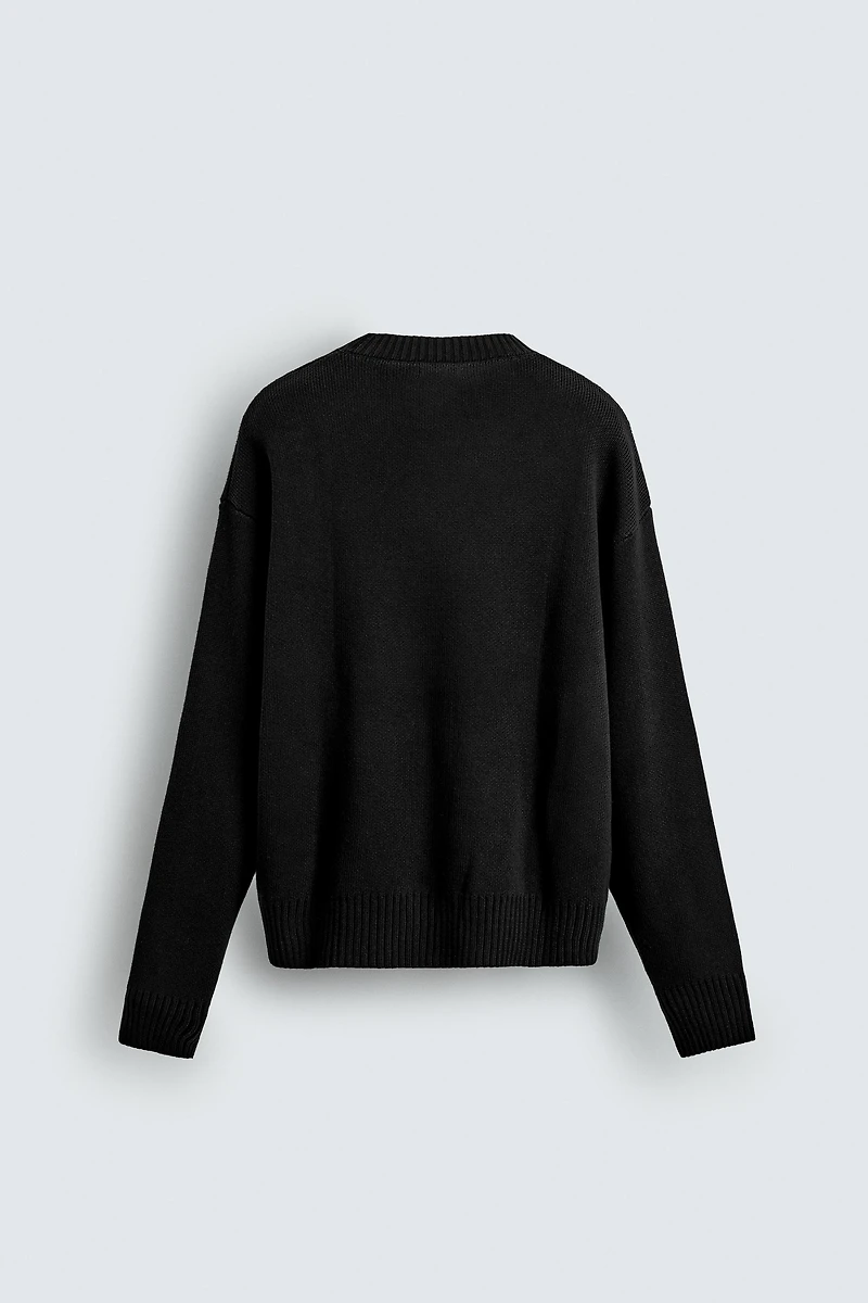 COTTON TEXTURE SWEATER