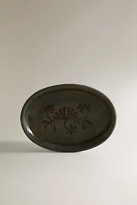 PORTE-SAVON SALLE DE BAIN CÉRAMIQUE FLORAL