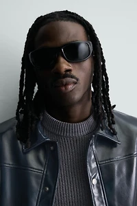 VINYL EFFECT OVERSHIRT