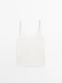 100% linen strappy top