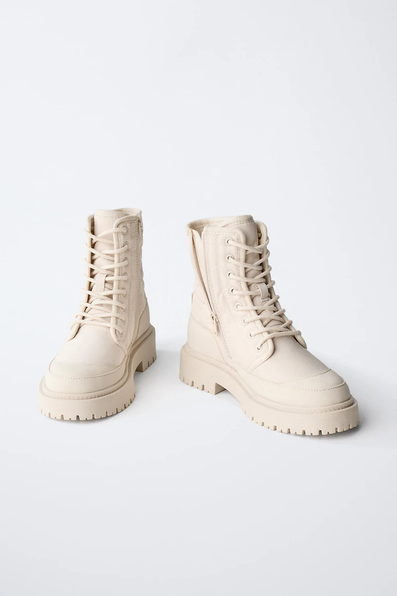 QUILTED ANKLE BOOTS