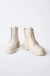 QUILTED ANKLE BOOTS