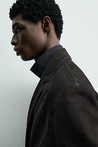 SUEDE LEATHER BLAZER