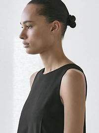 Wool blend mini dress