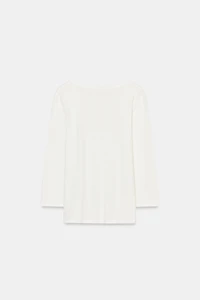 WASHED EFFECT LINEN T-SHIRT
