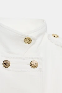GOLD BUTTON WRAP JACKET
