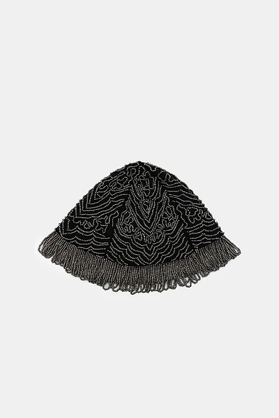 BEADED FRINGE CAP