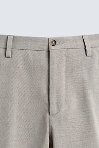 TEXTURED SUIT PANTS