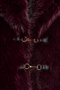 TOGGLE FAUX FUR JACKET