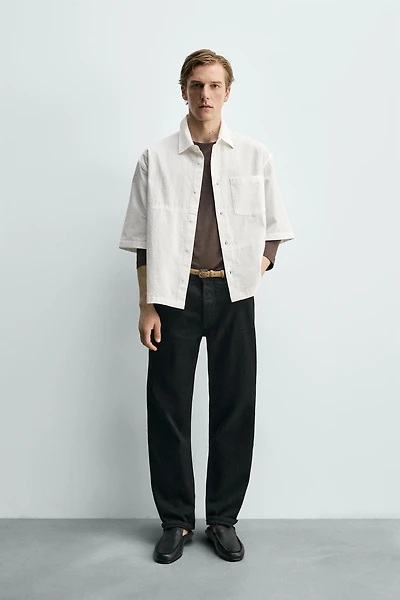 CHEMISE RELAXED FIT EN COTON