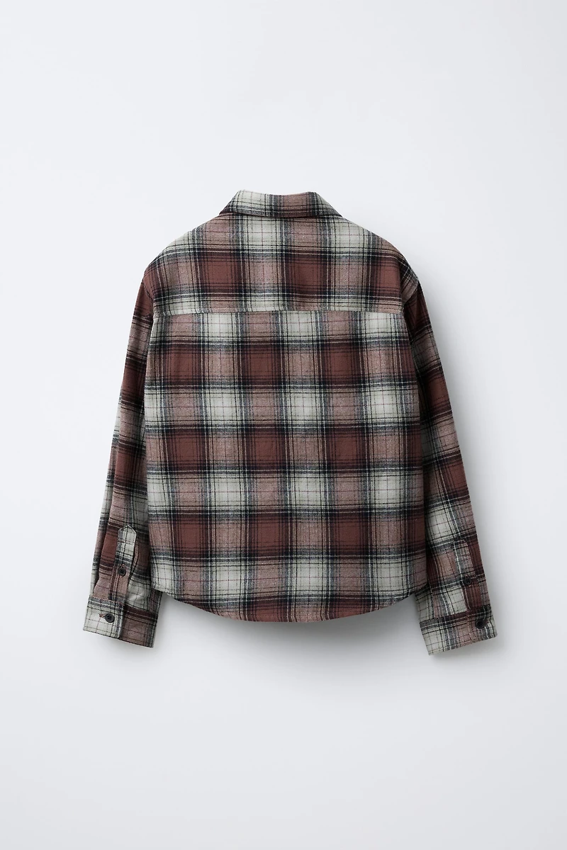 PLAID POCKET OVERSHIRT