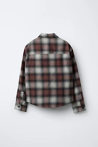 PLAID POCKET OVERSHIRT