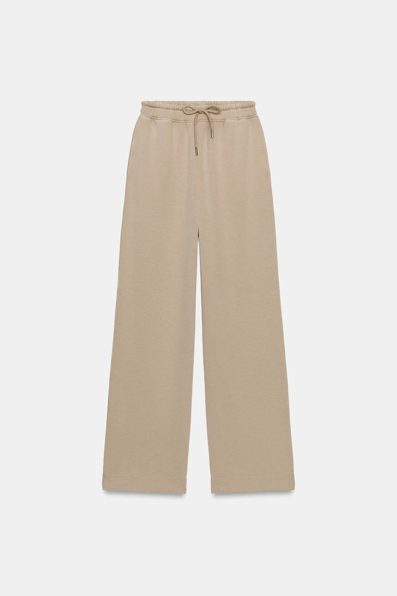PANTALON INTERLOCK EFFET DÉLAVÉ