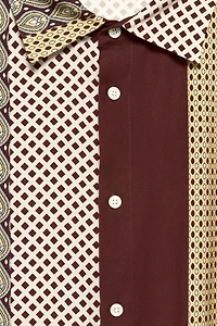 LIMITED EDITION MIXED PRINT FLOWY SHIRT