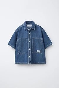 FLOWY DENIM SHIRT