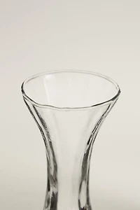RAISED DESIGN GLASS DECANTER